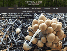 Tablet Screenshot of harmonyacres.ca